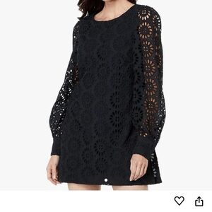 NWT Lilly Pulitzer long sleeve romper black size 0